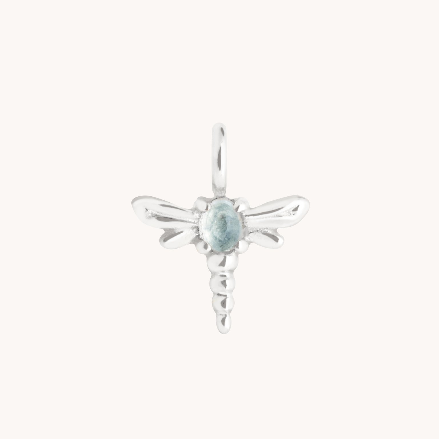 Dragonfly Charm 9k White Gold-Astrid &amp; Miyu
