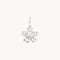 Flower Charm 9k White Gold-Astrid &amp; Miyu
