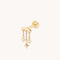 Cosmic Star Multi Charm Hidden Helix in Solid Gold-Astrid &amp; Miyu
