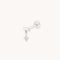 Cosmic Star Single Charm Hidden Helix in Solid White Gold-Astrid &amp; Miyu