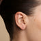 Pear Charm Hidden Helix in Solid Gold-Astrid &amp; Miyu