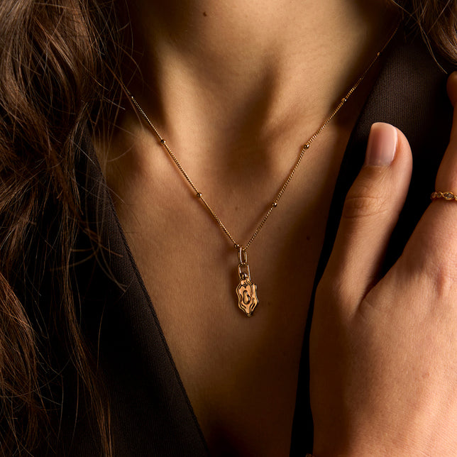 A&M x Hertility Vulva Charm in Gold-Astrid & Miyu