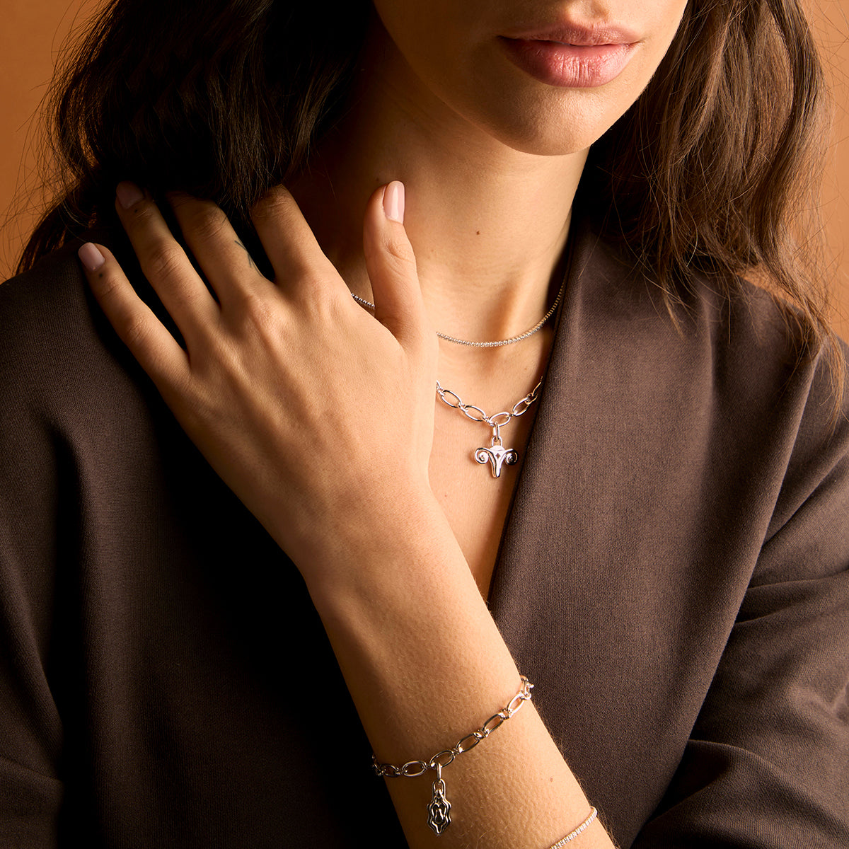 A&M x Hertility Uterus Charm in Silver-Astrid &amp; Miyu