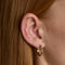 Blue Lace Agate Sun Hoops in Gold-Astrid &amp; Miyu