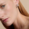 Blue Lace Agate Sun Hoops in Silver-Astrid &amp; Miyu