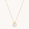 Blue Lace Agate Pendant Necklace in Gold-Astrid &amp; Miyu