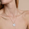 Blue Lace Agate Pendant Necklace in Gold-Astrid &amp; Miyu