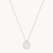 Blue Lace Agate Pendant Necklace in Silver-Astrid &amp; Miyu