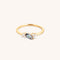 Alexandrite Cluster Milestone Ring in Solid Gold-Astrid &amp; Miyu