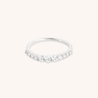 Diamond Eternity Milestone Ring in Solid White Gold-Astrid &amp; Miyu