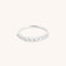 Diamond Eternity Milestone Ring in Solid White Gold-Astrid &amp; Miyu