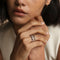 Diamond Eternity Milestone Ring in Solid White Gold-Astrid &amp; Miyu