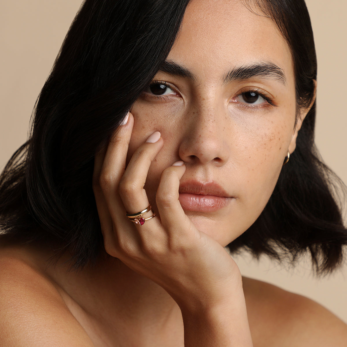 Astrid et Miyu Milestone Ring in Solid Gold-Astrid &amp; Miyu