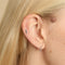 Heart Cluster Piercing Stud in Solid White Gold-Astrid &amp; Miyu
