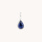 Birthstone Charms - Sapphire Pear Charm 9k White Gold - Welding Charm - Astrid &amp; Miyu