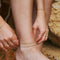 Essential Box Chain Anklet in Gold-Astrid &amp; Miyu