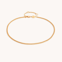 Essential Curb Chain Anklet in Gold-Astrid &amp; Miyu