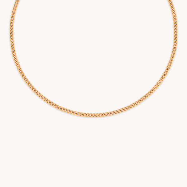 Bold Essential Curb Chain Necklace in Gold-Astrid &amp; Miyu