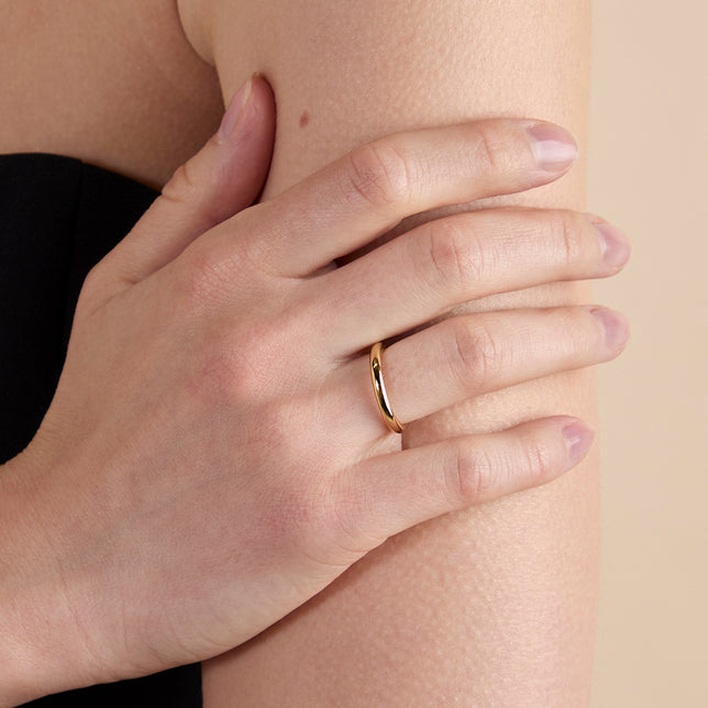 Essential Stacking Ring in Gold-Astrid & Miyu