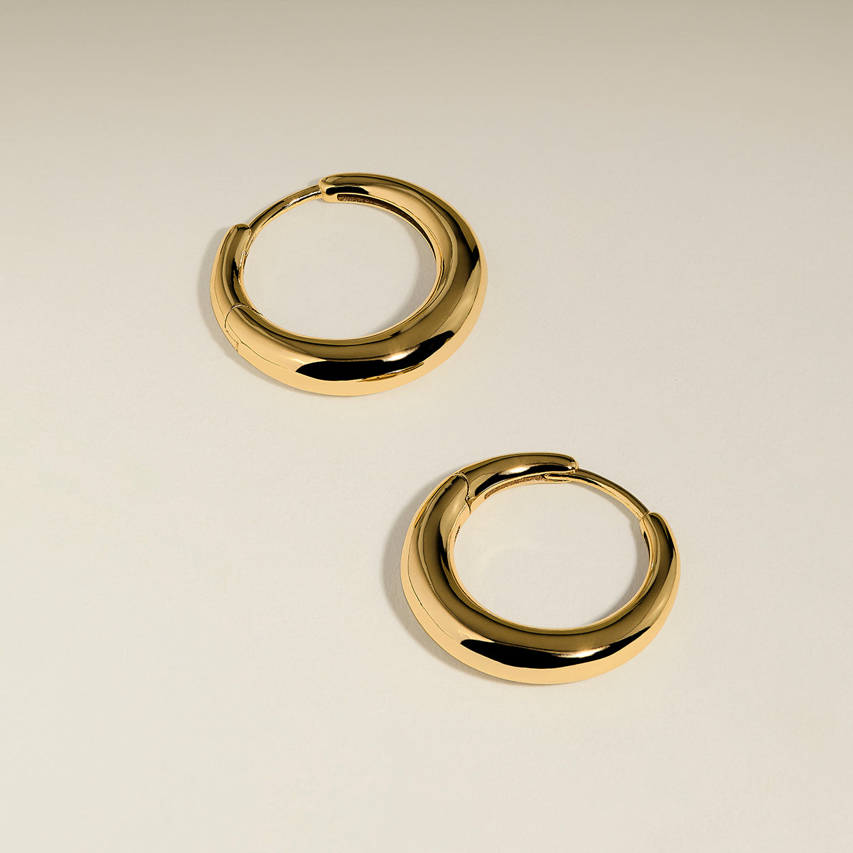 Dome Medium Hoops in Gold-Astrid &amp; Miyu