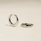 Dome Medium Hoops in Silver-Astrid &amp; Miyu