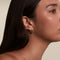 Dome Medium Hoops in Silver-Astrid &amp; Miyu