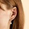 Lab Diamond Baguette Piercing Stud-Astrid &amp; Miyu