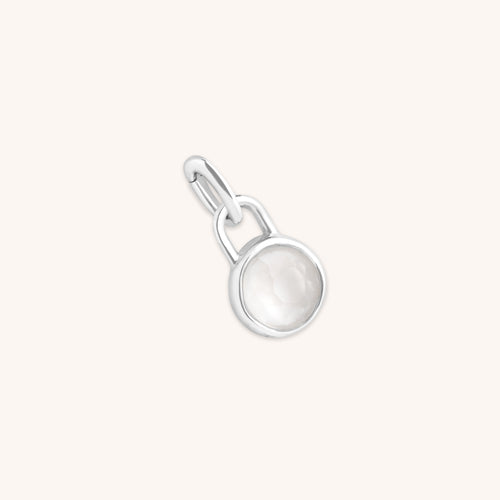 Moonstone June Clip Charm in Silver-Astrid &amp; Miyu