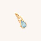 Aquamarine March Clip Charm in Gold-Astrid &amp; Miyu