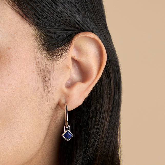 Lapis September Clip Charm in Silver-Astrid & Miyu