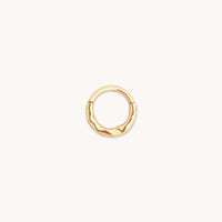 Molten Daith Ring in Solid Gold-Astrid &amp; Miyu