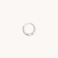 Molten Daith Ring in Solid White Gold-Astrid &amp; Miyu