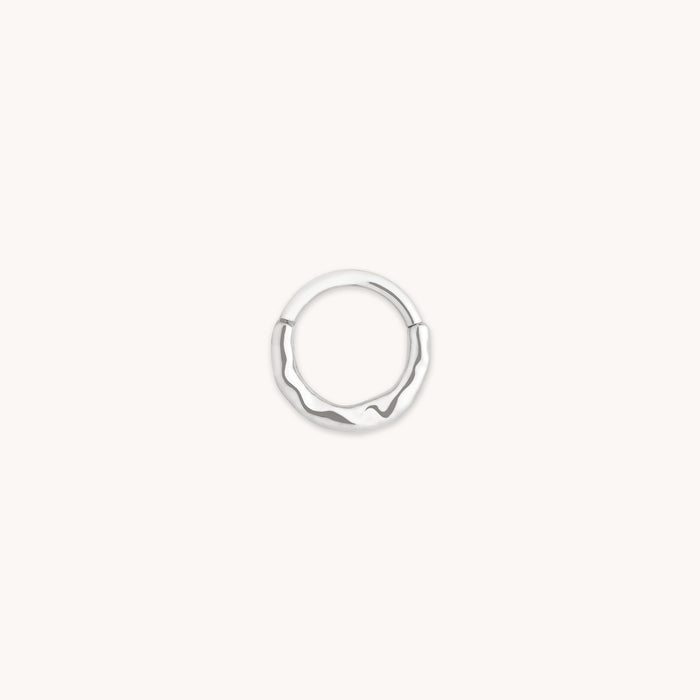 Molten Daith Ring in Solid White Gold-Astrid &amp; Miyu