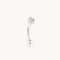 Molten Opal Rook Bar in Solid White Gold-Astrid &amp; Miyu