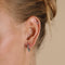 Molten Opal Cluster Piercing Stud in Solid White Gold-Astrid &amp; Miyu