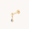Molten Opal Charm Piercing Stud in Solid Gold-Astrid &amp; Miyu