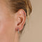 Molten Opal Charm Piercing Stud in Solid White Gold-Astrid &amp; Miyu