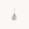 Molten Opal Pear Charm 9k White Gold-Astrid &amp; Miyu