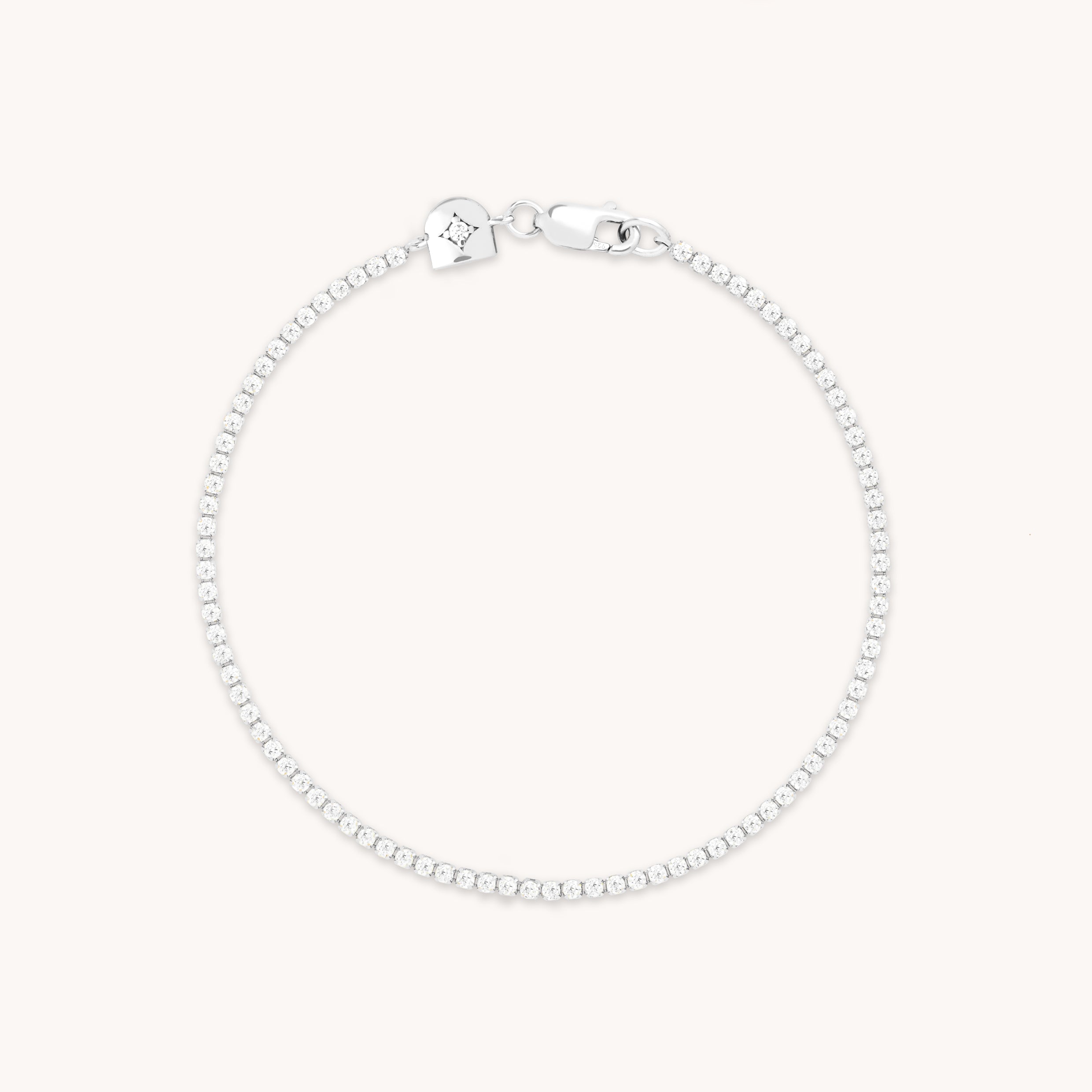 Tennis Chain Bracelet in Silver-Astrid &amp; Miyu