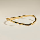 Wave Bangle in Gold
