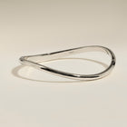 Wave Bangle in Silver