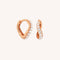 Wave Crystal Huggies in Rose Gold-Astrid &amp; Miyu
