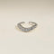 Wave Crystal Ear Cuff in Silver-Astrid &amp; Miyu