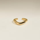 Wave Ear Cuff in Gold-Astrid &amp; Miyu