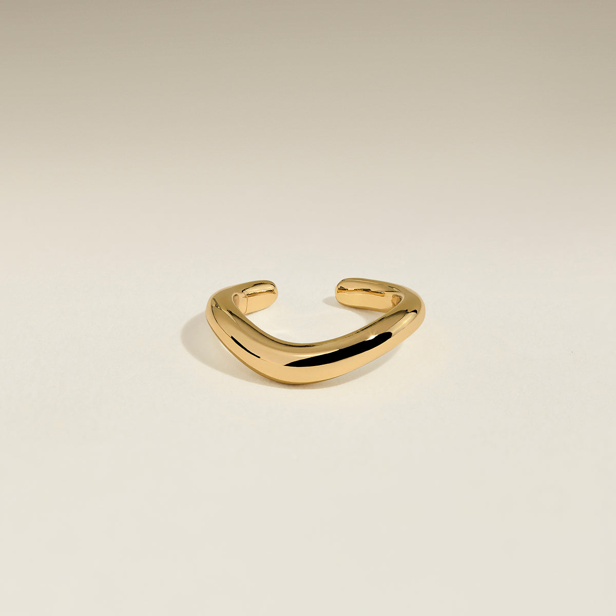 Wave Ear Cuff in Gold-Astrid &amp; Miyu