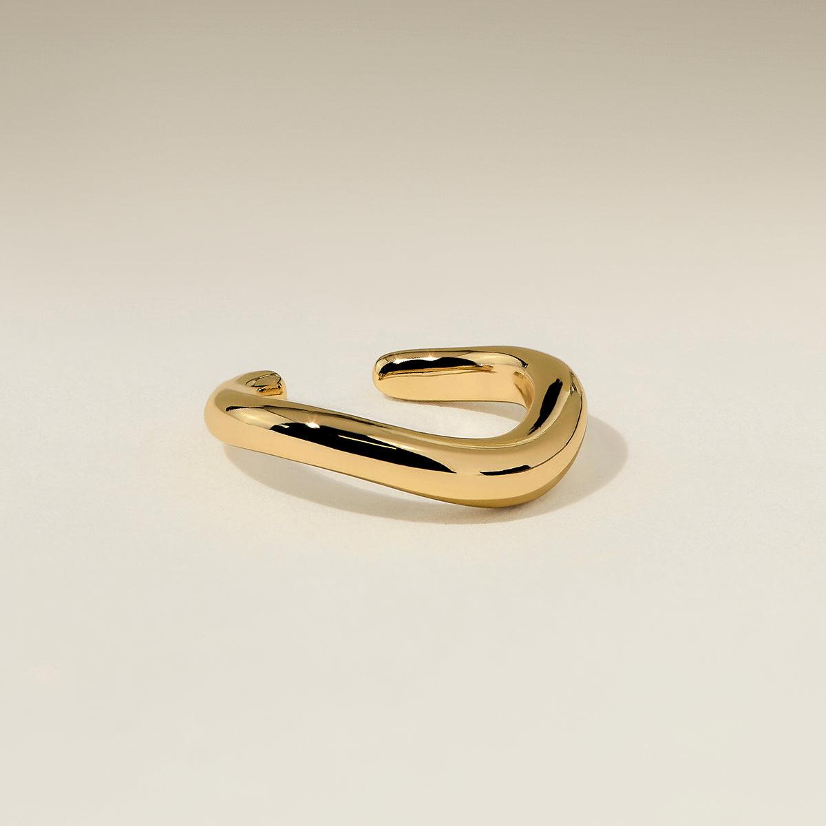Wave Ear Cuff in Gold-Astrid &amp; Miyu