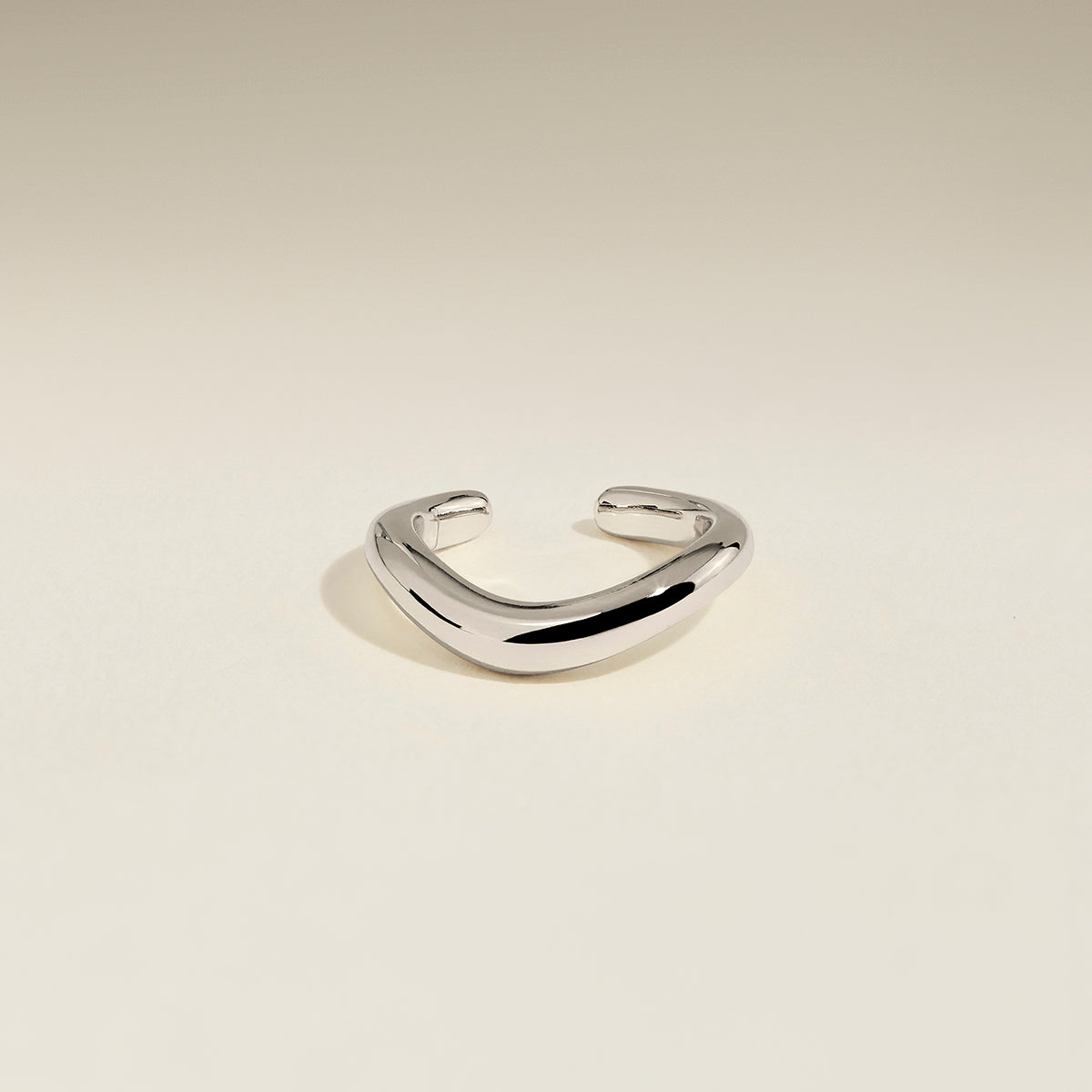Wave Ear Cuff in Silver-Astrid &amp; Miyu