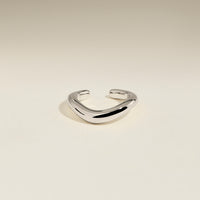Wave Ear Cuff in Silver-Astrid &amp; Miyu