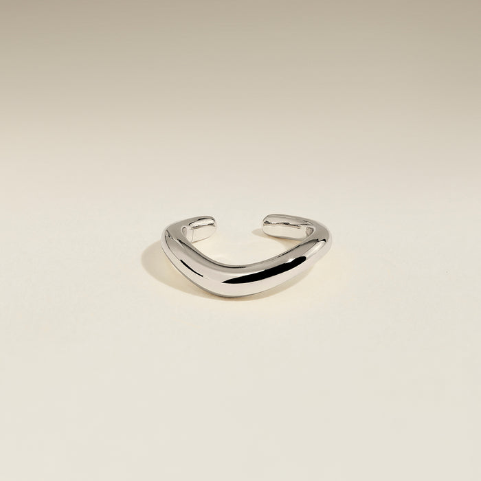 Wave Ear Cuff in Silver-Astrid &amp; Miyu
