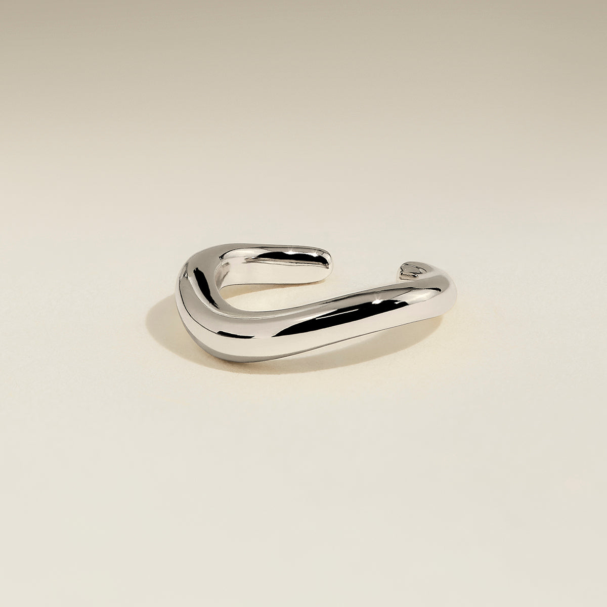 Wave Ear Cuff in Silver-Astrid &amp; Miyu